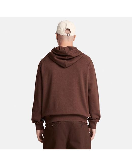 Timberland Brown Exeter River Full-Zip Hoodie For for men