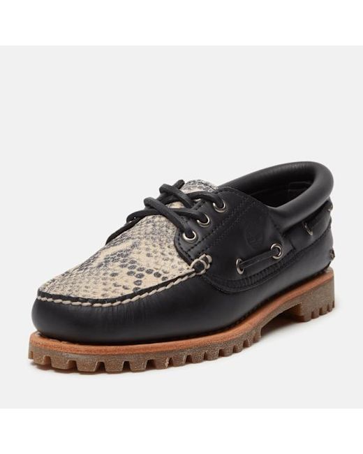 Timberland Black Authentic Boat Shoe For