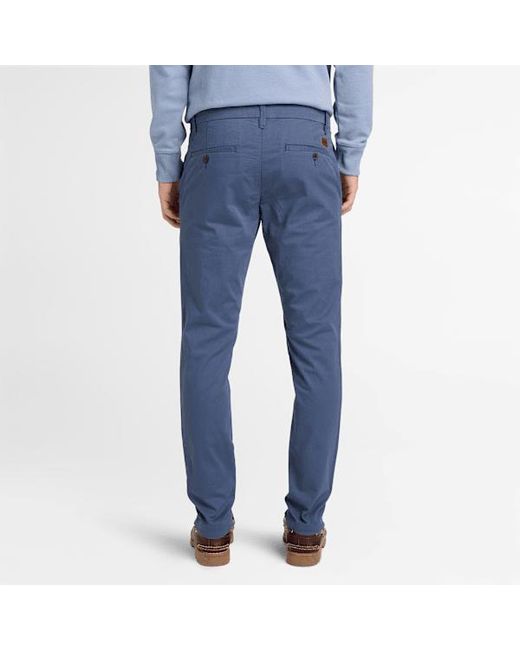 Timberland Blue Claremont Twill Chino Slim Trouser For for men