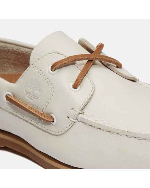 Timberland White Classic Boat Shoe For