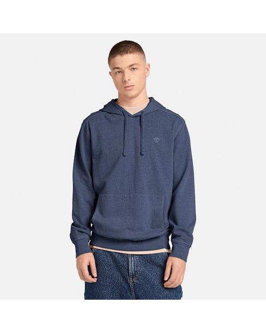 Timberland Blue Merrymack River Garment Dyed Hoodie For for men