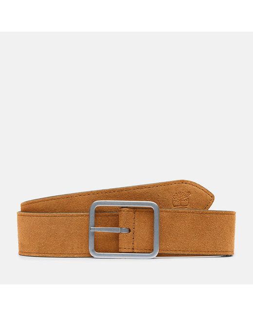 Timberland Brown Reversible Canvas And Leather Belt for men