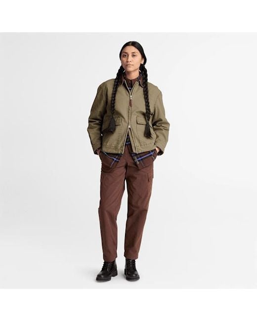 Timberland Green Strafford Washed Canvas Jacket 2.0 For