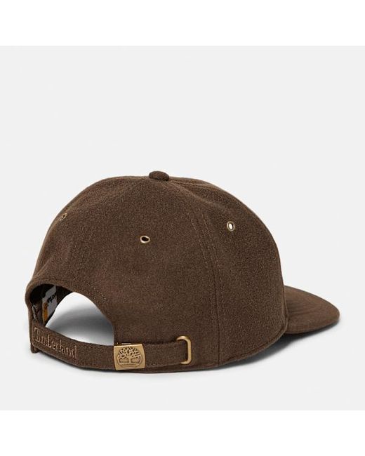 Timberland Brown All Over Wool Baseball Cap
