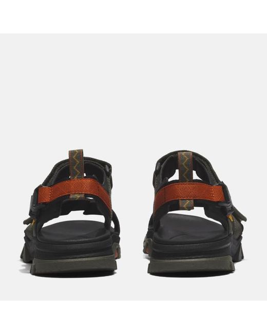 Timberland Black Garrison Trail Backstrap Sandal For Men In Green, Man, Green, Size: 6.5 for men