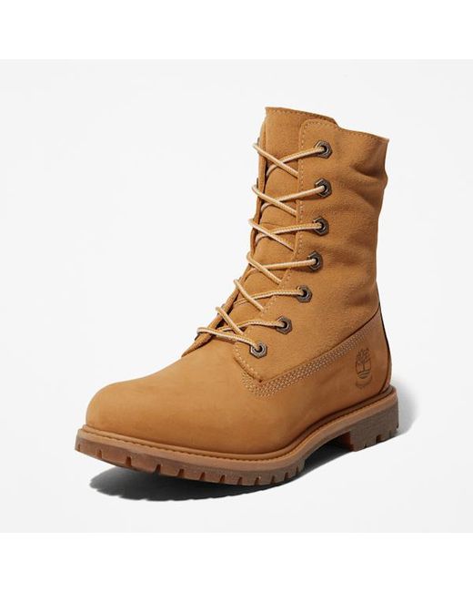 Timberland Brown Warm-Lined Waterproof Roll-Top Boot For