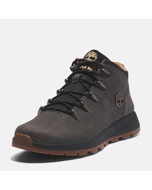 Timberland Black Sprint Trekker Mid Trainer For for men