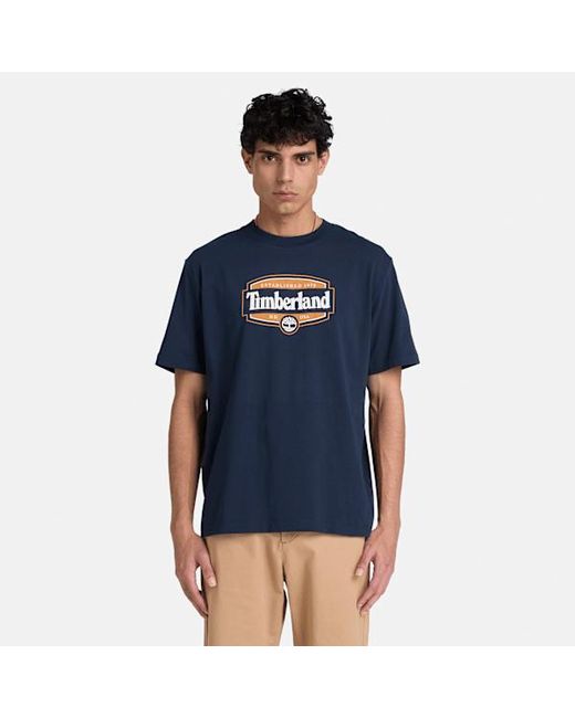 Timberland Blue Heritage Seal Short-Sleeve T-Shirt For for men