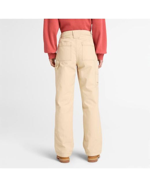 Timberland Natural Canvas Straight Trouser For