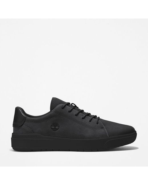 Timberland Black Seneca Bay Leather Trainer for men