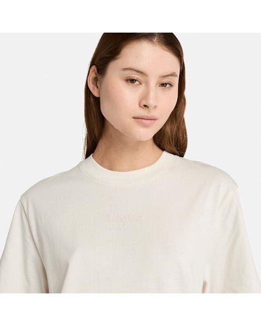 Timberland Black Embroidered Logo T-Shirt For All Gender