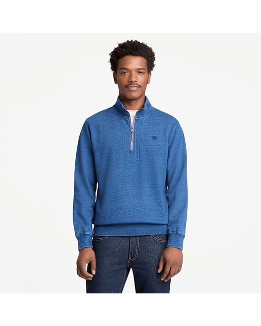 Timberland Blue Quarter-Zip Sweatshirt For for men