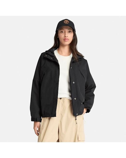Timberland Black Winnick Archive Waterproof Shell Jacket For