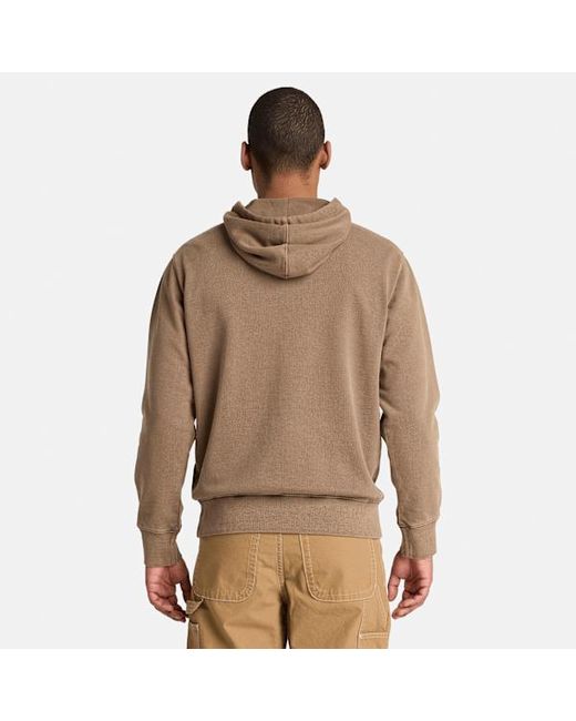Timberland Brown South Cabot Garment Dye Hoodie For for men