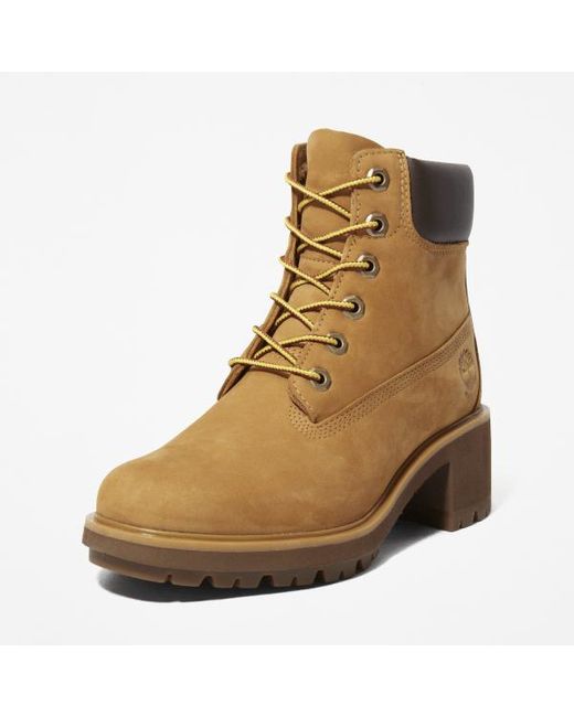 Timberland Brown Kinsley Mid Waterproof Boot For Women In Yellow, Woman, Yellow, Size: 3.5
