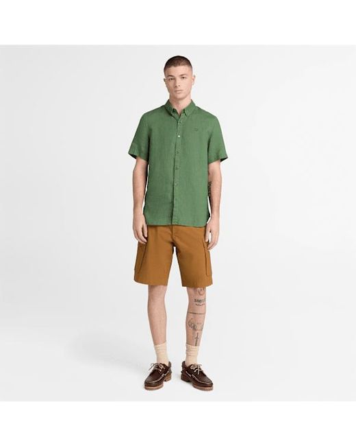 Timberland Brown Brookline Poplin Cargo Short For for men