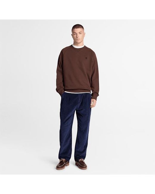 Timberland Brown Exeter River Crew Sweatshirt For for men
