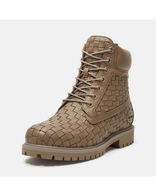 Timberland Brown Textured Premium 6-Inch Boot For for men