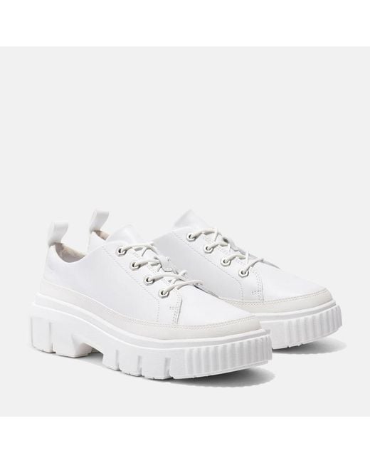Timberland White Greyfield Lace-up Shoe