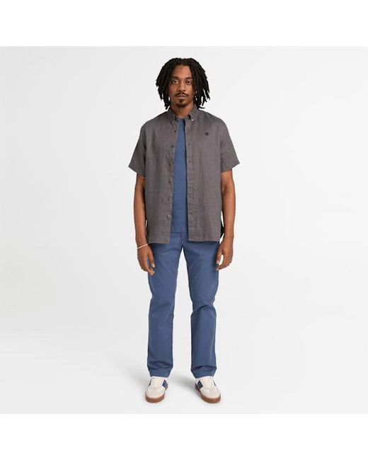 Timberland Blue Claremont Twill Chino Straight Trouser For for men