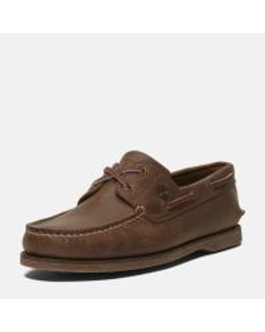 Timberland Brown Classic 2-Eye Boat Shoes for men
