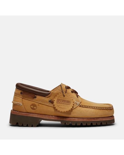 Timberland Brown Authentic 3-Eye Boat Shoe For for men