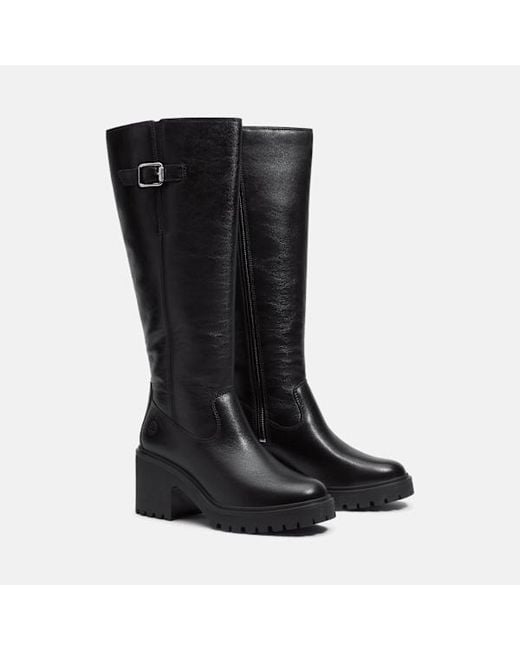 Timberland Black Stone Heights Tall Side Zip Boot For