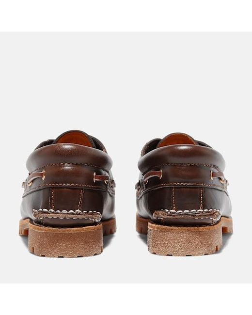 Timberland Brown Noreen 3-eye Lug Handsewn Boat Shoe