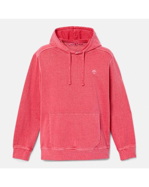 Timberland Pink Merrymack River Garment Dyed Hoodie For for men