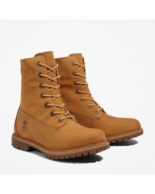 Timberland Brown Warm-Lined Waterproof Roll-Top Boot For