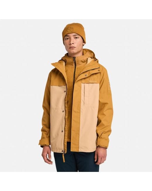 Timberland Benton 3-in-1 Jacket For Men In Yellow, Man, Yellow, Size: L for men