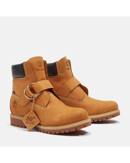 Timberland Brown X Beams Buckle Boot With Gore-Tex Membrane For for men