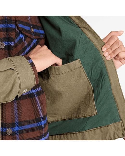 Timberland Green Strafford Washed Canvas Jacket 2.0 For