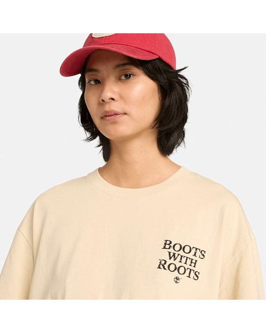 Timberland Natural All Gender "Timbs On My Feet" Short-Sleeve T-Shirt