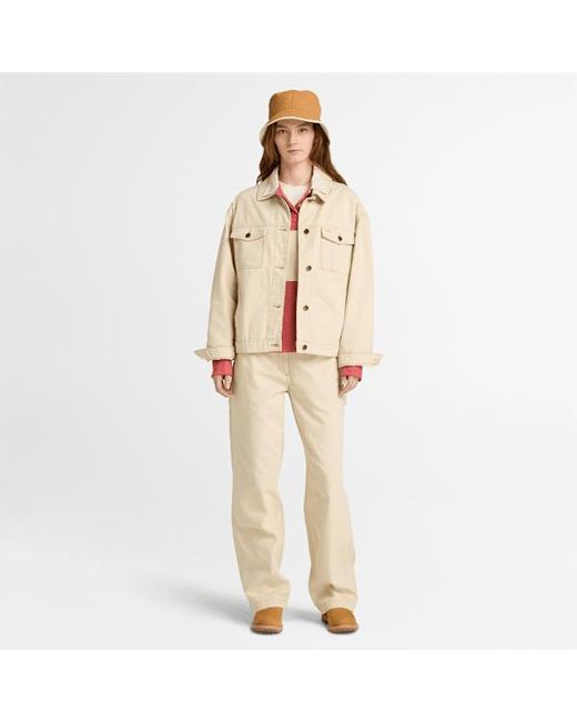 Timberland Natural Canvas Straight Trouser For