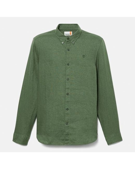 Timberland Green Mill Brook Linen Shirt For for men