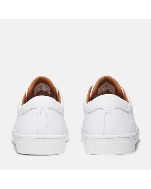 Timberland Dover Park Trainer For Men In White, Man, White, Size: 3.5 for men