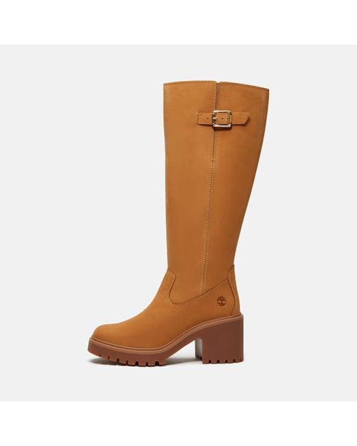 Timberland Brown Stone Heights Tall Side Zip Boot For