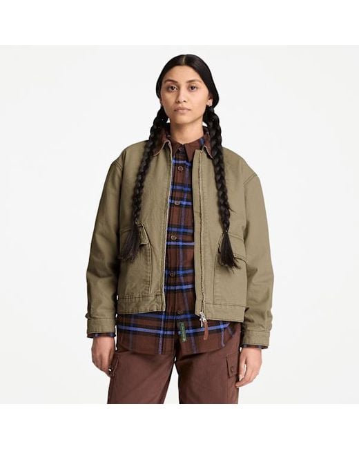 Timberland Green Strafford Washed Canvas Jacket 2.0 For