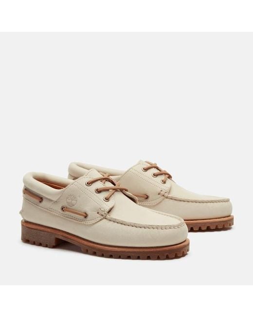 Timberland Natural Lake House 3-Eye Lug Boat Shoe For for men