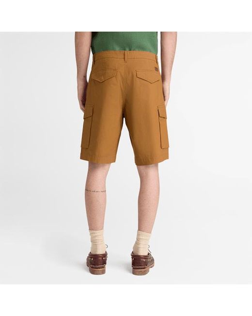 Timberland Brown Brookline Poplin Cargo Short For for men