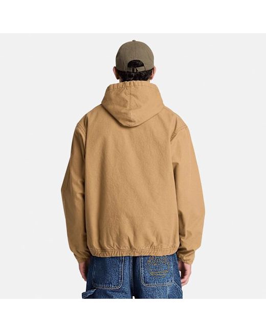 Timberland Natural Hooded Canvas Bomber For for men