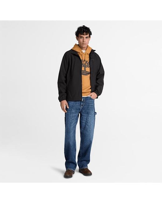 Timberland Black Windproof Full-Zip Softshell Jacket For for men