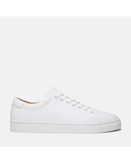 Timberland Dover Park Trainer For Men In White, Man, White, Size: 3.5 for men