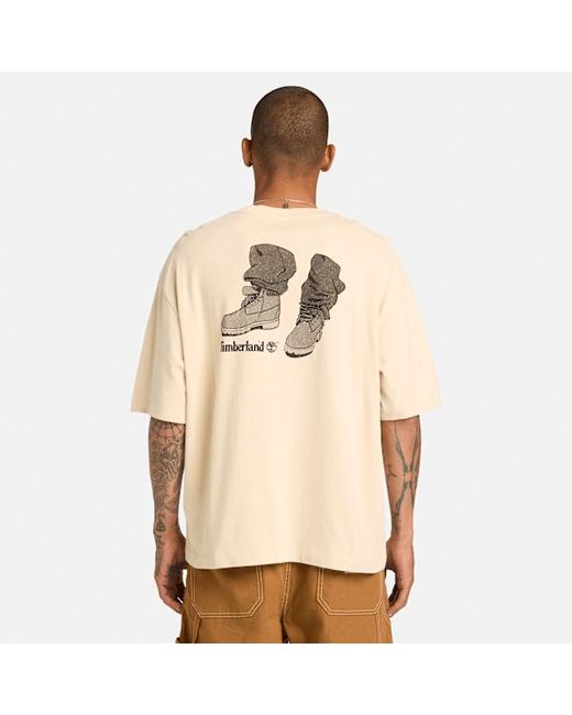 Timberland Natural All Gender "Timbs On My Feet" Short-Sleeve T-Shirt