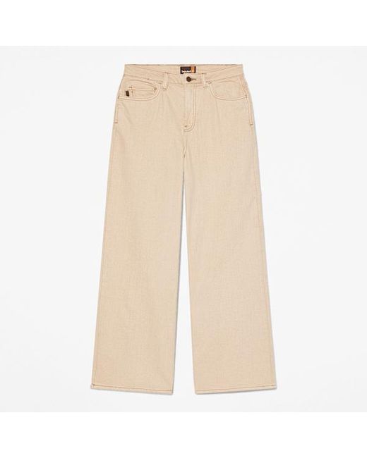 Timberland Natural Denim Wide Leg Trouser For