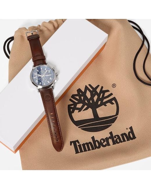 Timberland Blue Driscoll Leather Watch For for men