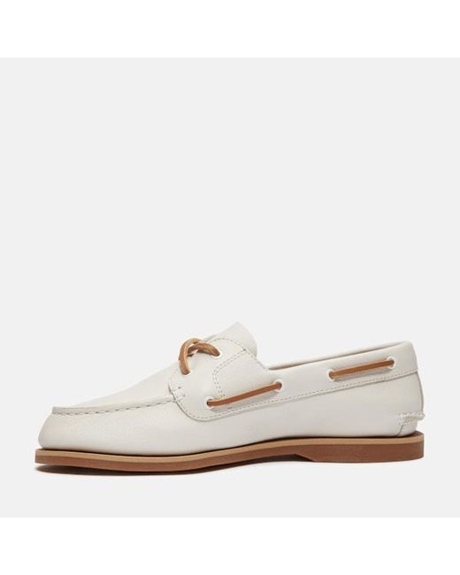 Timberland White Classic Boat Shoe For