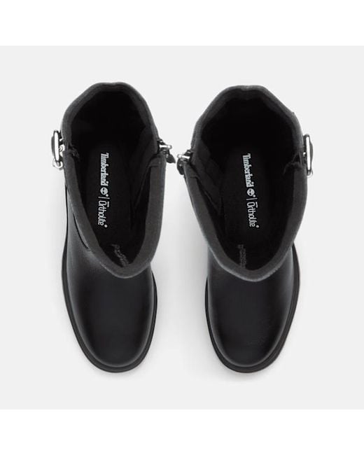 Timberland Black Stone Heights Tall Side Zip Boot For