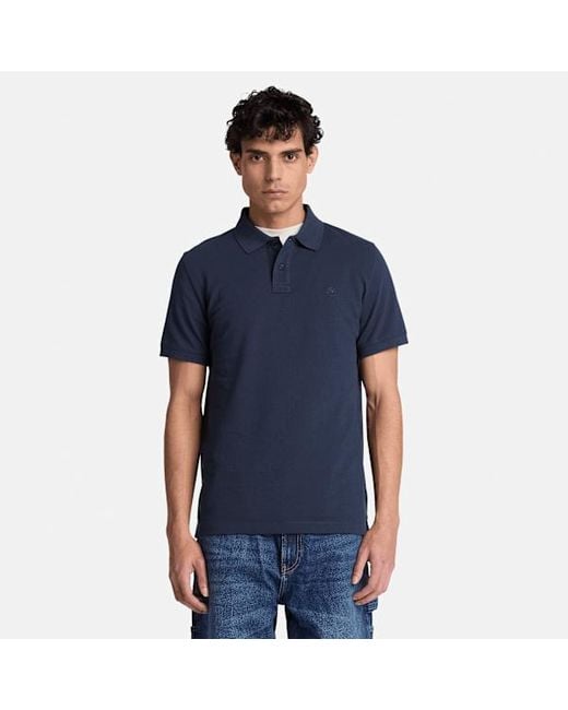 Timberland Blue Oyster River Regular Short-Sleeve Polo For for men